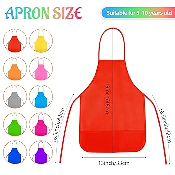 Amazon.com: NACHLYNN 10 Pack Kids Painting Apron Kids Art